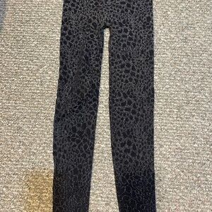 Wolford Black Leopard Print Leggings